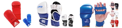 Guantes y mitones de Karate