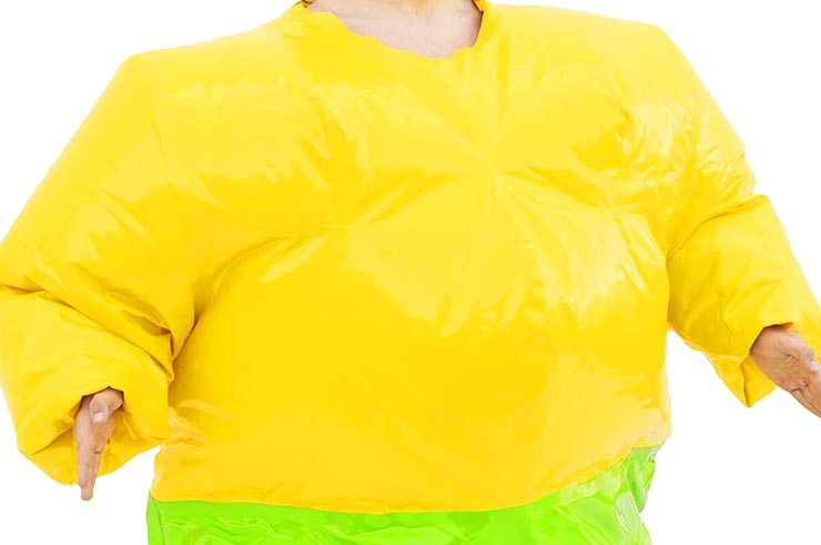 Inflatable Adult Sumo Costume Set, Premium