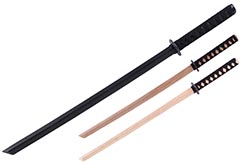 Bokken with Braided Handle, Wooden Katana - Light model (380 gr)