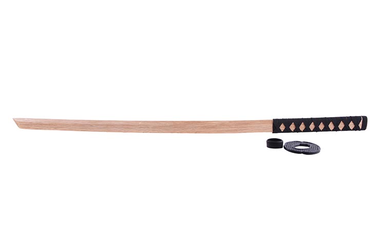 Bokken con Mango trenzado, Katana de Madera - Modelo ligero (380 gr)