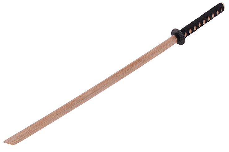 Bokken con Mango trenzado, Katana de Madera - Modelo ligero (380 gr)