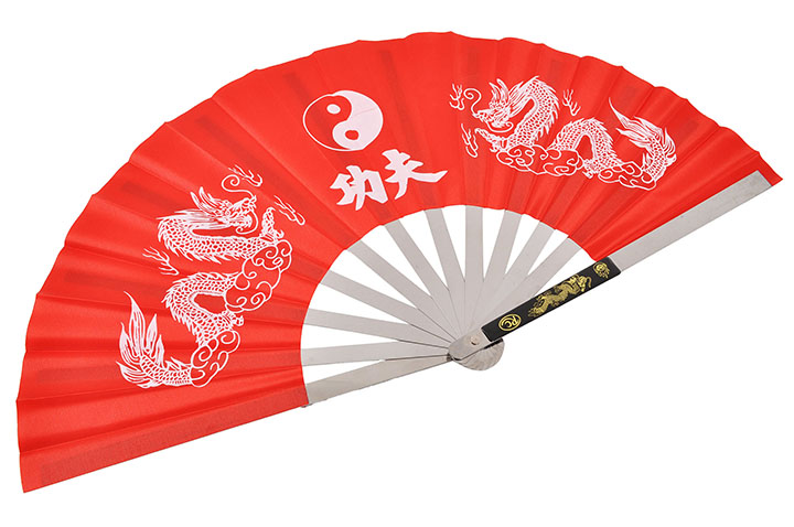 Tai Chi Wushu Fan - Metallic or Stainless steel, ShenLong