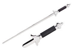 Retractable Tai Ji Straightsword, Polished Stainless Steel