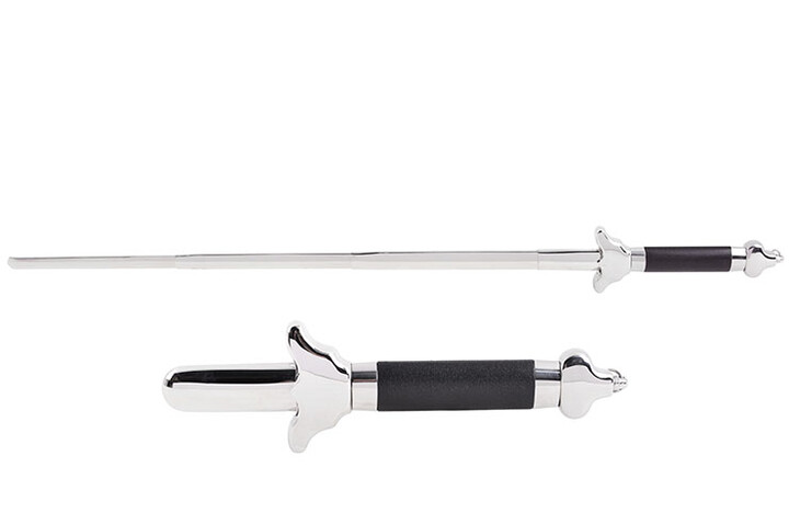 Espada Tai Ji Retrátil, Aço Inoxidável Polido