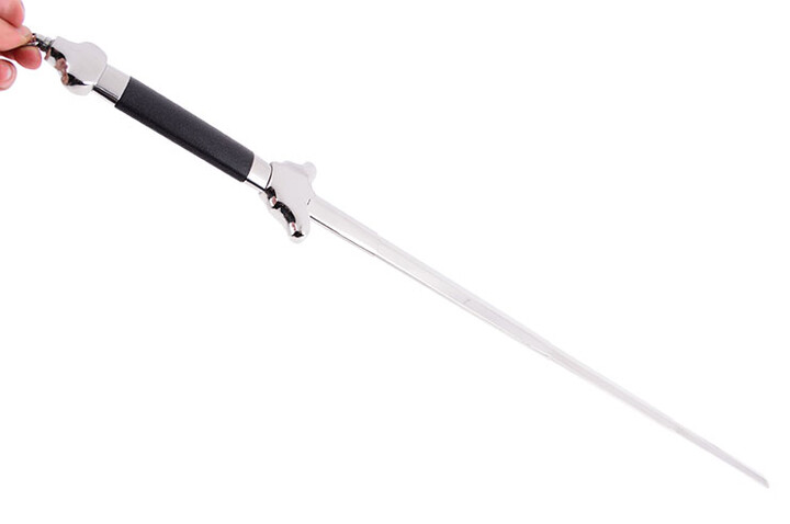 Espada Tai Ji Retrátil, Aço Inoxidável Polido