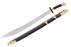 Stainless Steel Traditional Broadsword - Semi Flexible, High Range