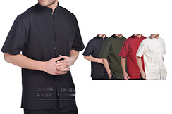 Short Sleeve Chinese Shirt, Cotton