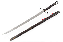 Sabre Traditionnel Tai Chi Style Chen (Haut de Gamme, Noir) - Rigide