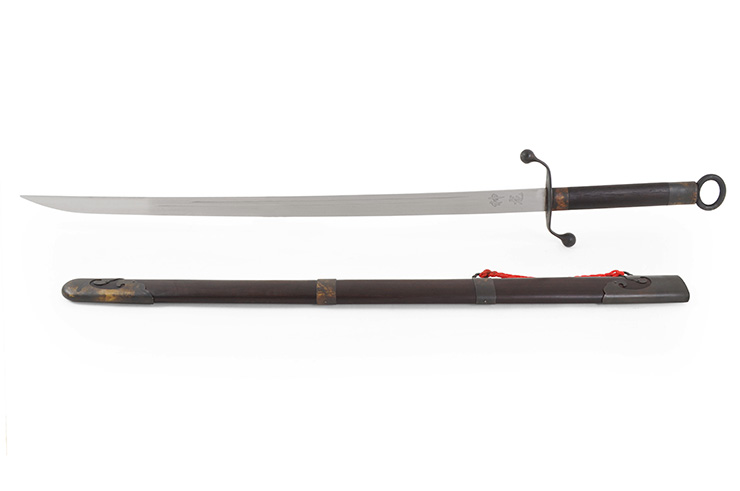 Sabre Traditionnel Tai Chi Style Chen (Haut de Gamme, Noir) - Rigide