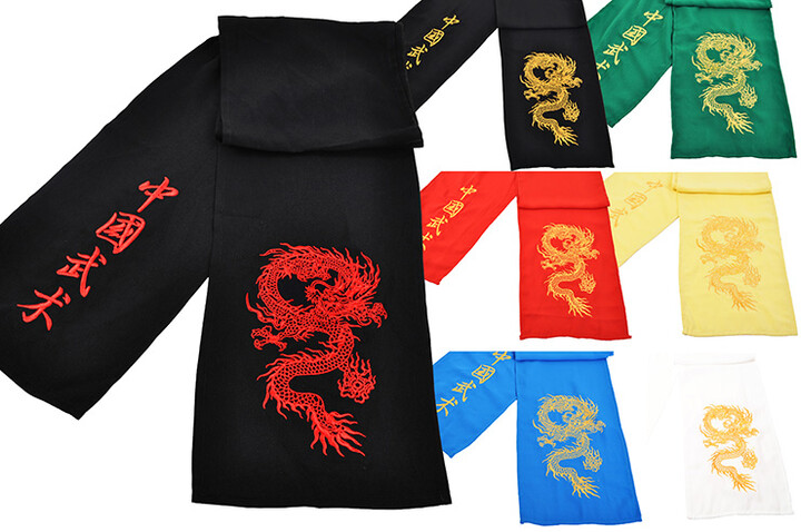 Kung-fu Wushu Belt,  Classical - Embroidered Dragon | ShenLong®