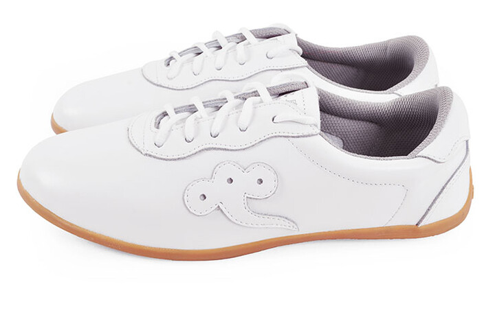 Sapatos Taiji, em pele - Qiankun (manchado)