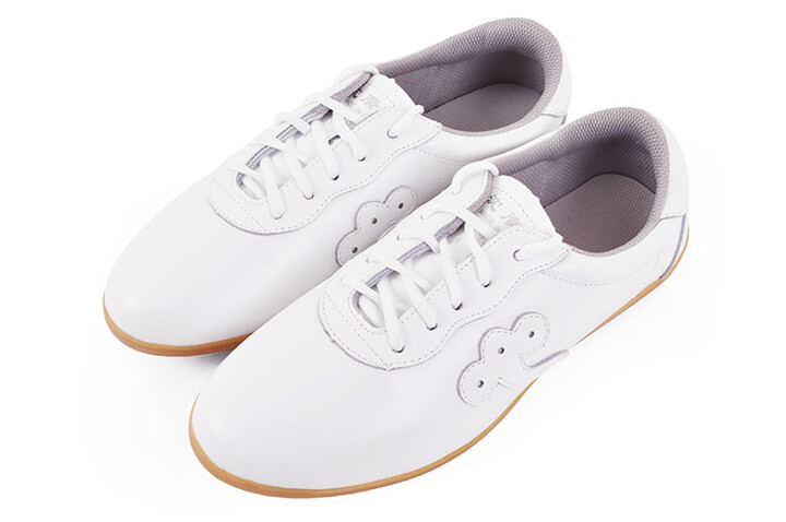 Sapatos Taiji, em pele - Qiankun (manchado)