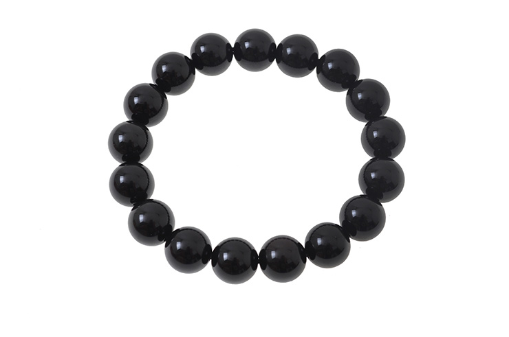 Bracelet Obsidienne, Longue Vie - Pierre 12 mm