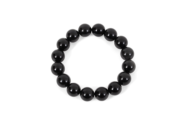 Bracelet, Obsidian - Stone 12 mm