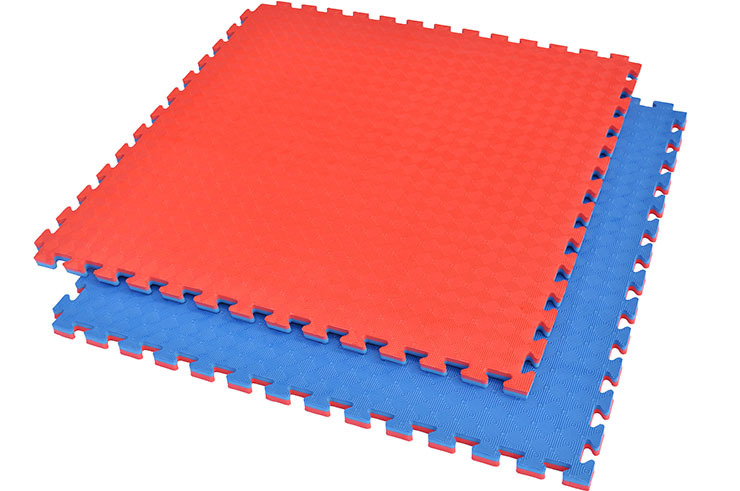 Puzzle Mat 2.5cm, Blue/Red, Rhombic pattern (Anti-slip)