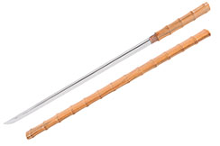 Katana Droit, Bambou - Rigide Aiguisé