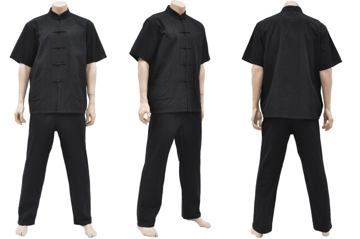 Vestido Tradicional «Tangzhuang» Mangas Curto, Algodão