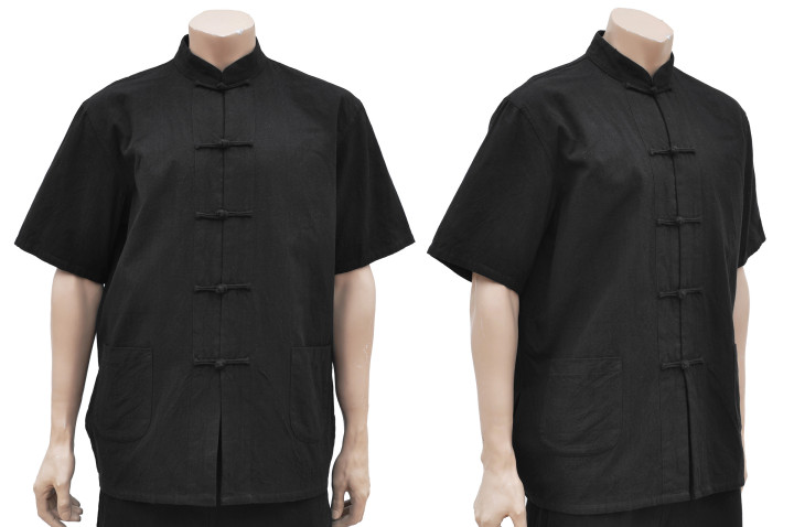 Vestido Tradicional «Tangzhuang» Mangas Curto, Algodão