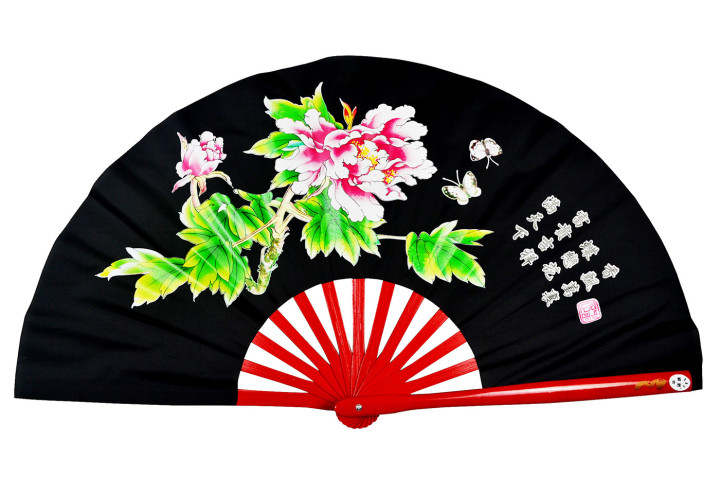 Ventilador Tai Chi (Tai Ji Shan) Peónia