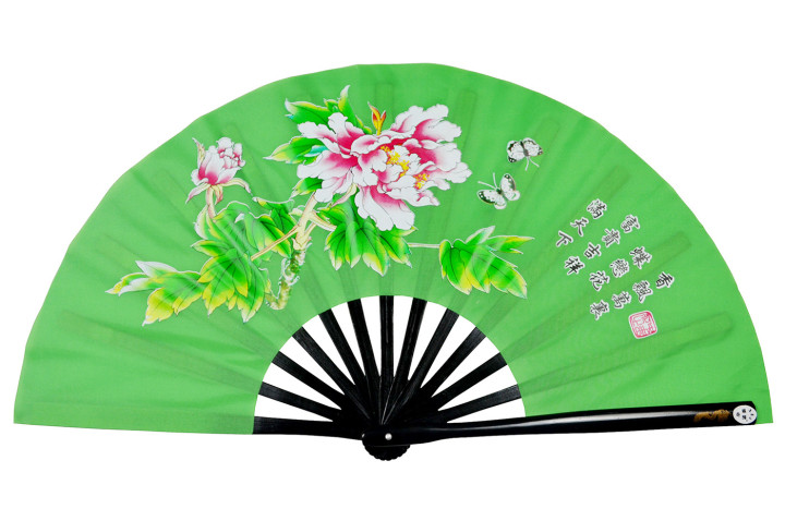 Ventilador Tai Chi (Tai Ji Shan) Peónia