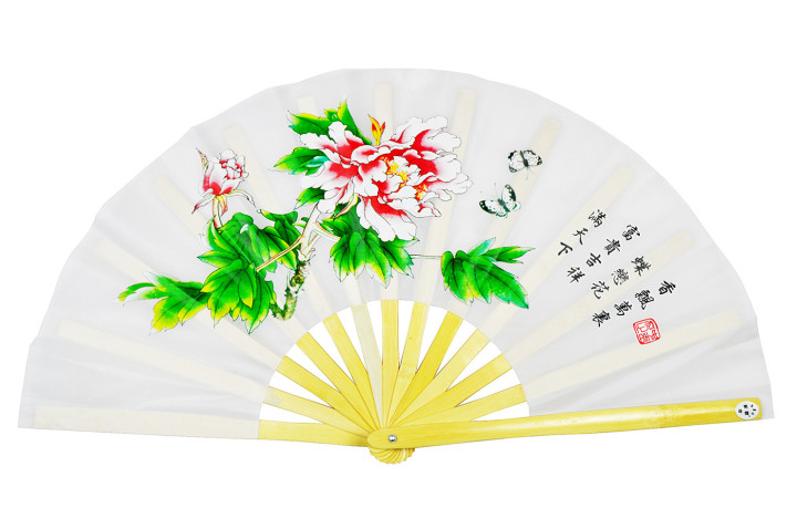 Ventilador Tai Chi (Tai Ji Shan) Peónia