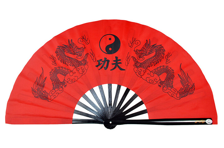 Tai Chi Fan (Tai Ji Shan) Double Dragon – Custom Made