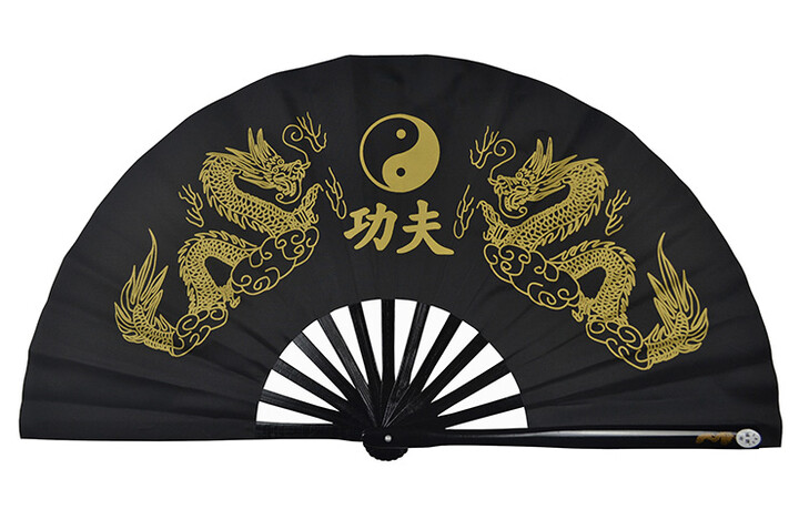 Tai Chi Fan (Tai Ji Shan) Double Dragon – Custom Made