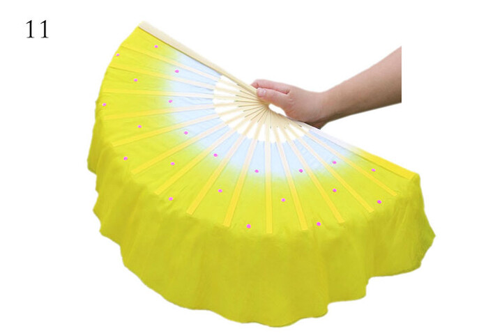 Leque de Tai Chi (Tai Ji Shan), Estilo Mulan, Cores em Degradê