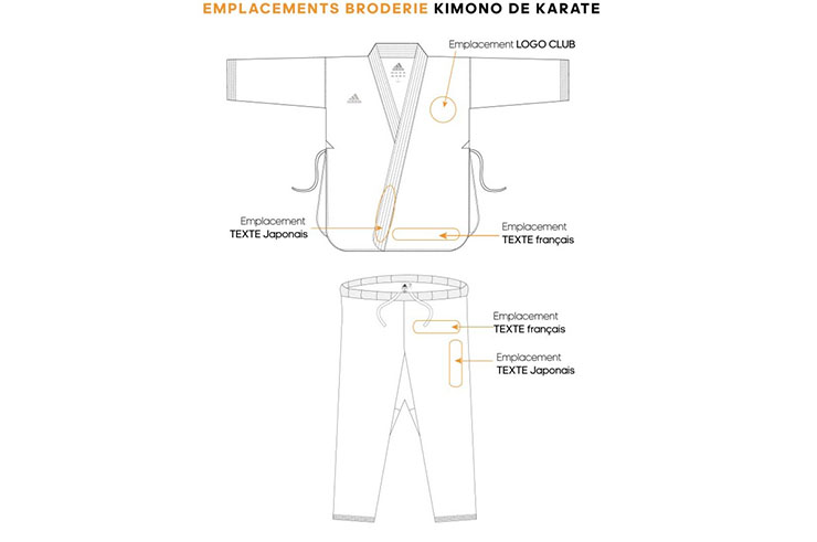 Karate Kimono WKF - Club K220, Adidas