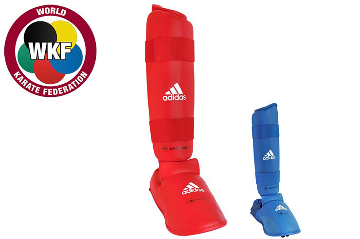 Espinilleras y Protector Pies WKF, Amovible - 661.35D, Adidas