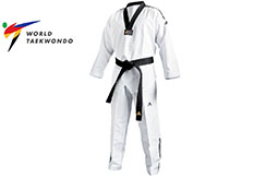 Dobok Compétition WTF, Col Noir - ADITF02, Adidas