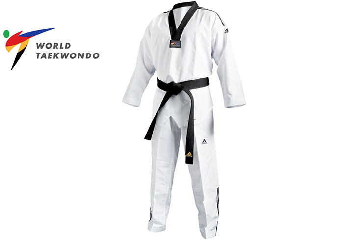 Dobok Compétition WTF, Col Noir - ADITF02, Adidas