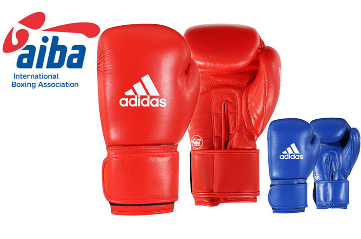 Leather Boxing Gloves - AIBAG1, Adidas