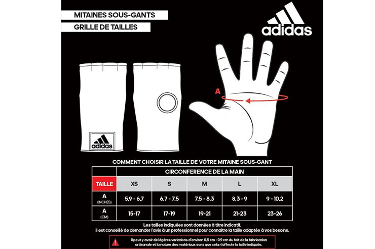 Sous-gants, Doigts coupés - ADIBP022, Adidas