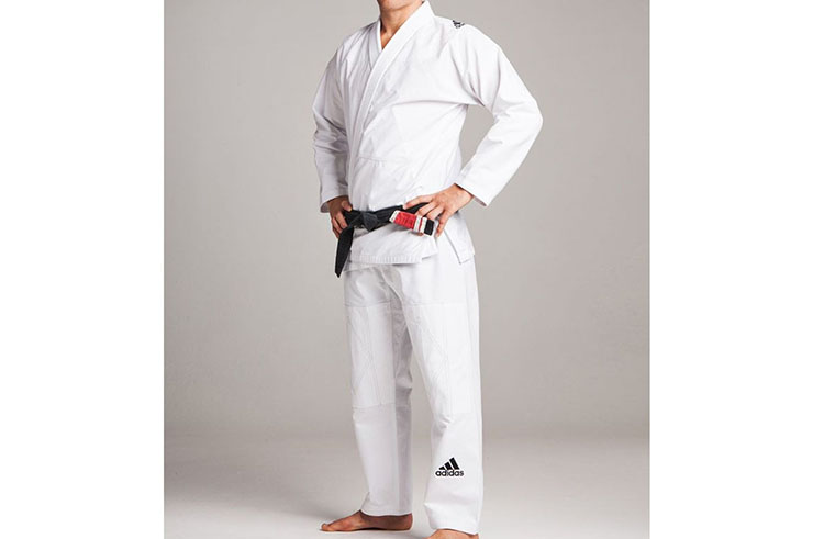 Brazilian Jujitsu Kimono, White - Challenge JJ350, Adidas