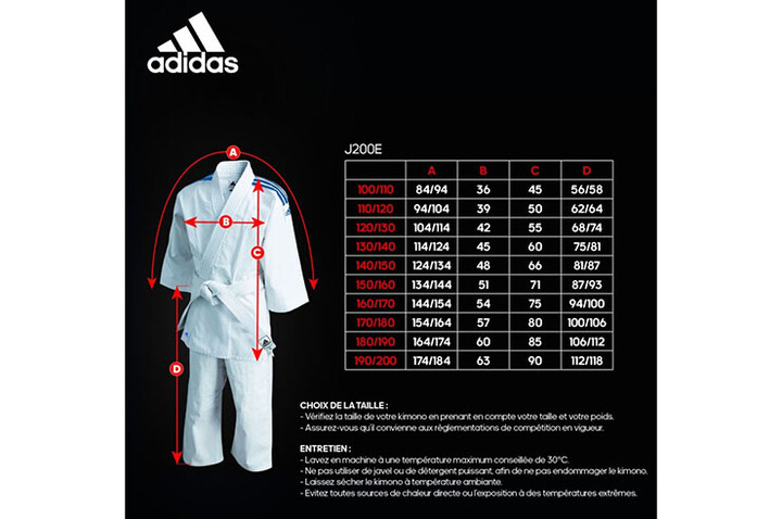 Kimono de judo, Evolutivo para Criança - J200E, Adidas