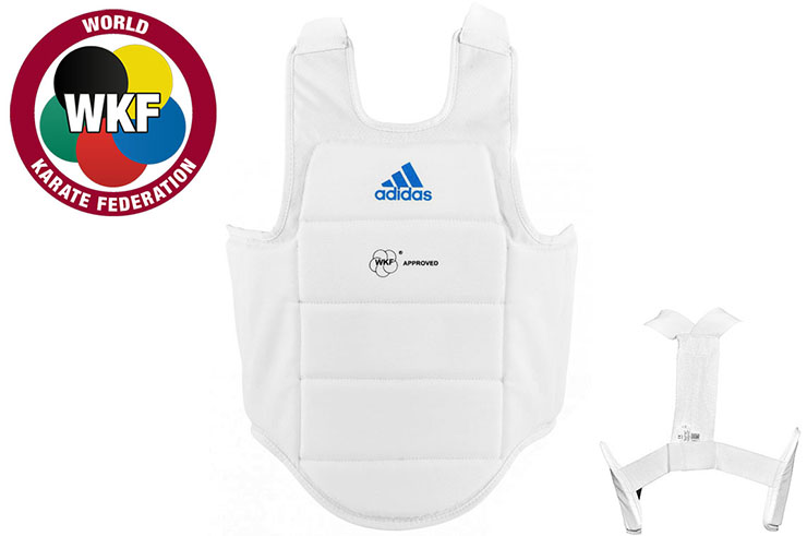 White Chest Protector for Karate, WKF - ADIP03, Adidas