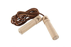 Jump rope, Leather & Wooden Handles - ADI1107, Adidas