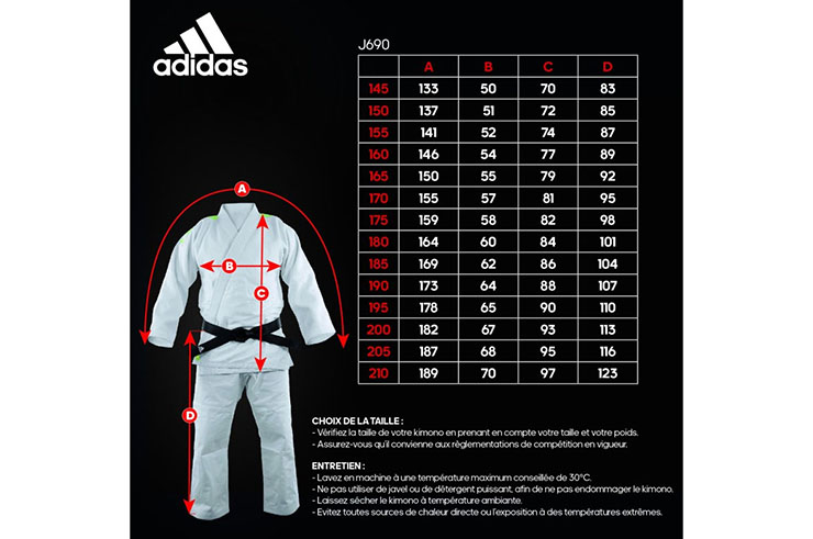 Judo Kimono, Competition - Quest J690P, Adidas