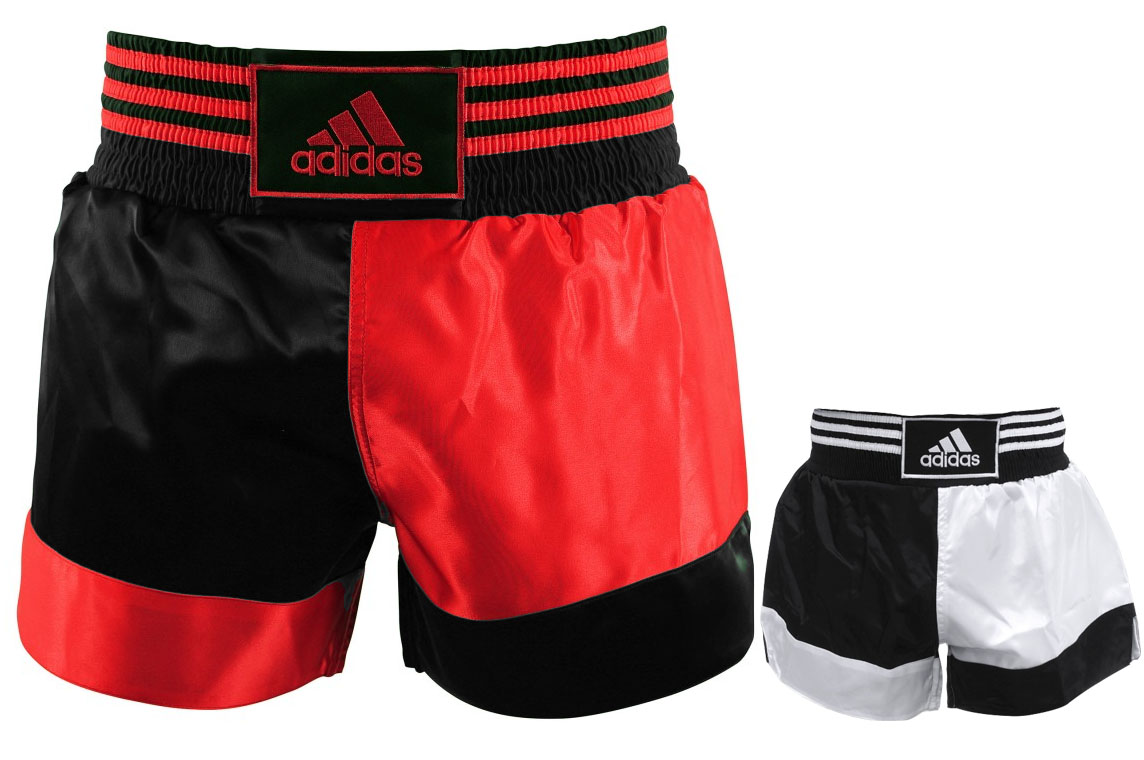 Pantalon de boxeo Adidas Blanco - Negro