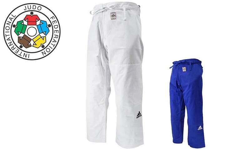 Calça de judô IJF - JT275, Adidas