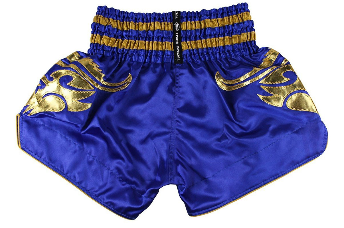  Muay Thai - Pantalones cortos de boxeo con patrón tradicional  tailandés, azul - blanco con letra tailandesa blanca Muay Thai, Bule -  Blanco Con Letra Tailandesa Blanca Muay Thai : Ropa