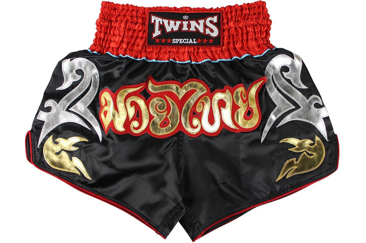 Vervuild Recensent Figuur Muay Thai Boxing Shorts - TTBL 77 Fancy, Twins - DragonSports.eu