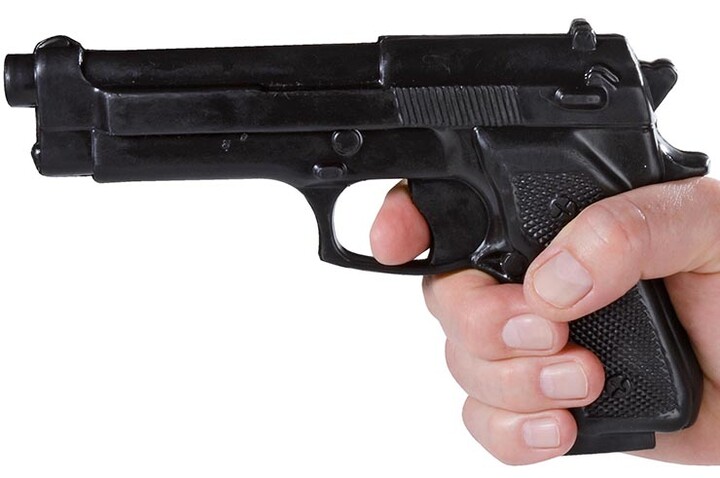 Pistola de borracha realista, para treino