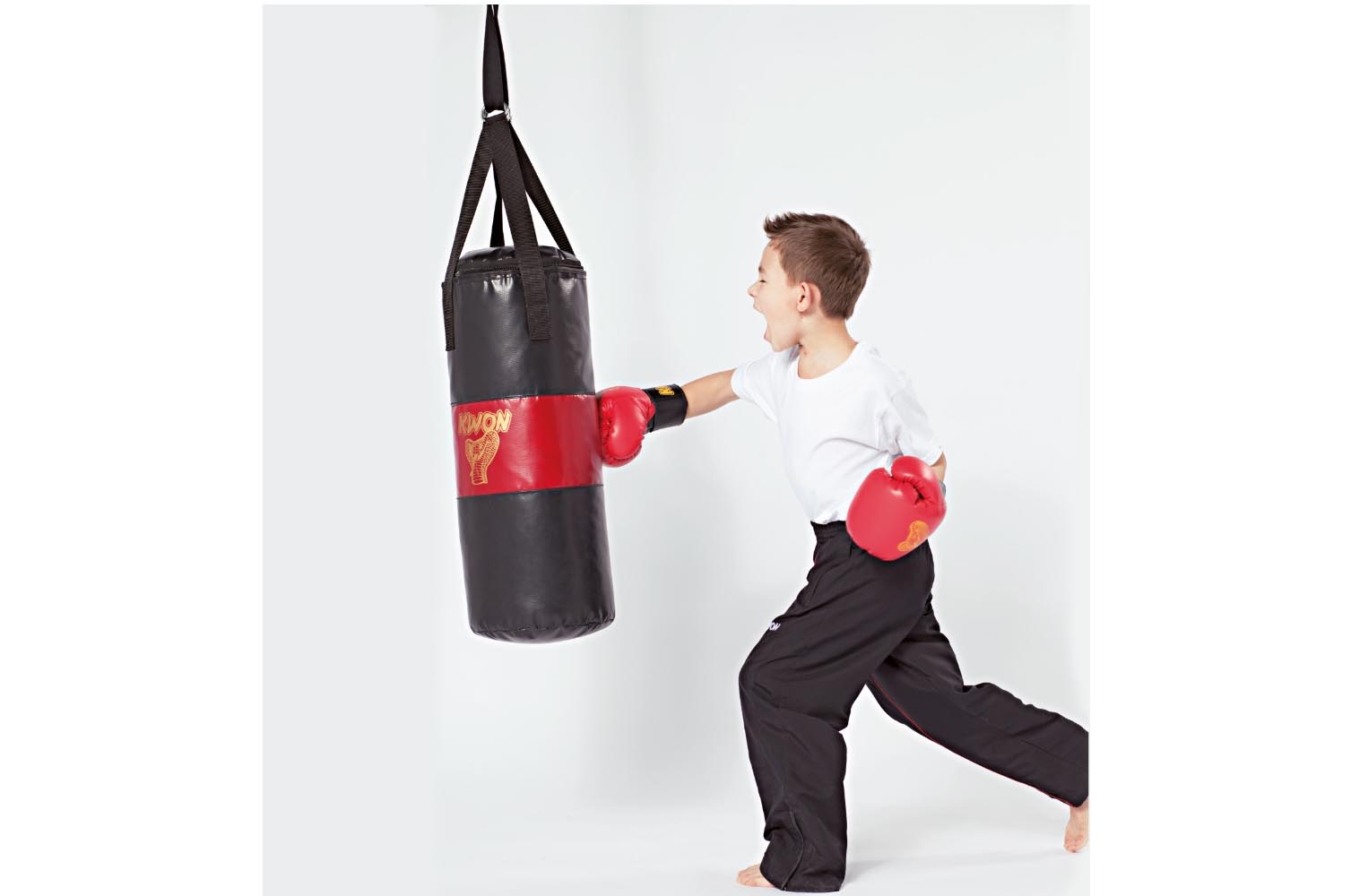 QDRAGON Sac de Frappe pour Enfants Punching Ball avec Gants de