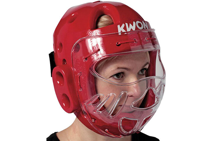 Capacete MMA & full-contact, aprovado pela WTF - Com viseira, Kwon