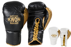 Boxing Gloves Pro - Leather & Laces, Kwon