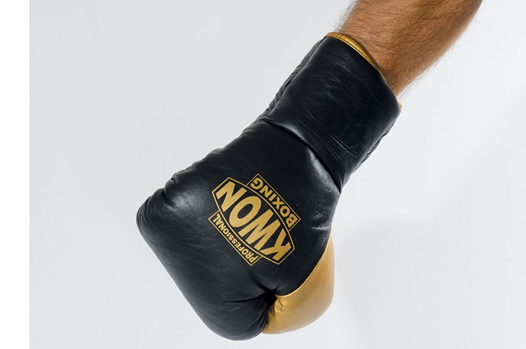 Gants de Boxe Pro - Cuir & Lacets, Kwon