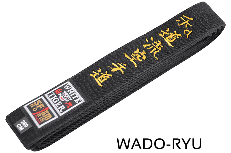 Embroidered Belt, Martial Arts - White Tiger, Noris