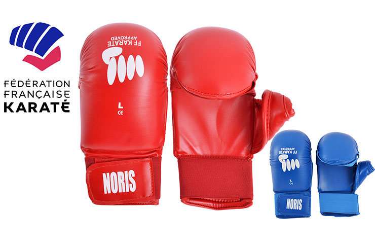 Guantes de karate FFK, con pulgar - PR320219, Noris